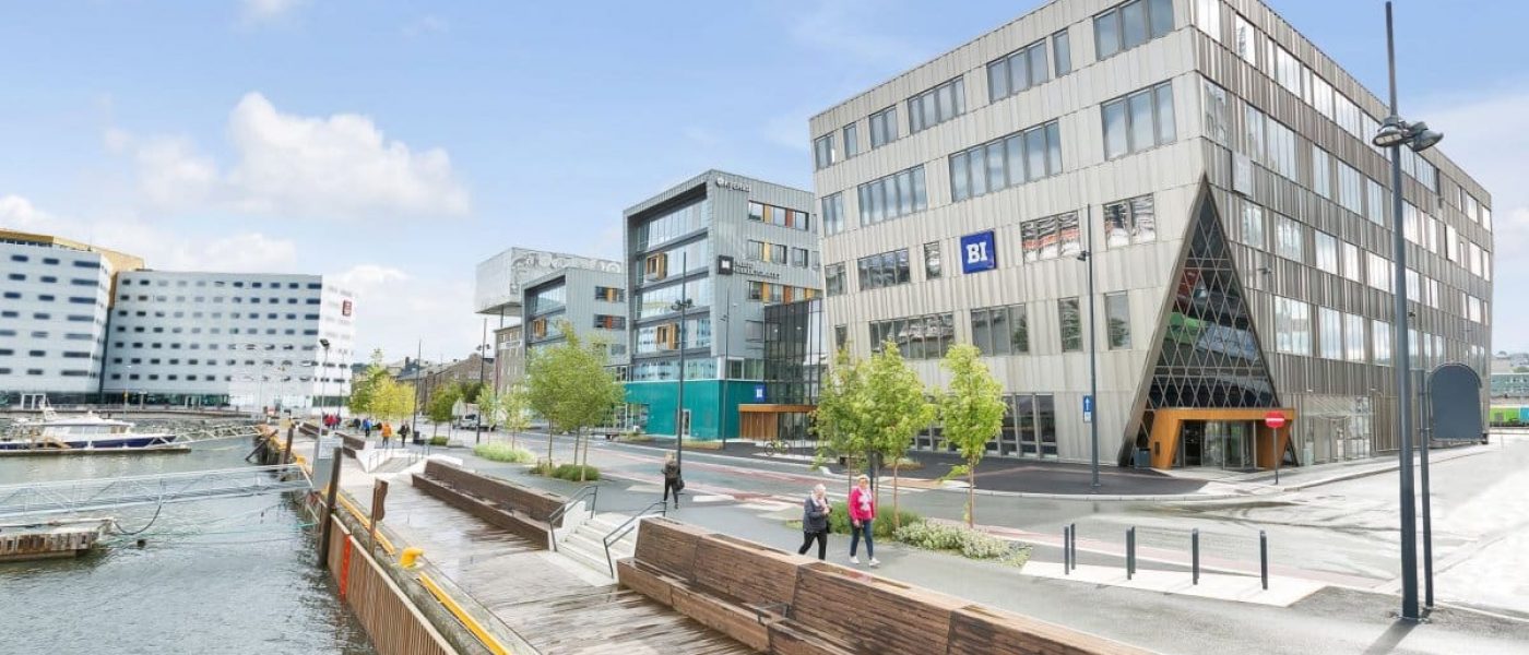 Brattørkaia 16 - BI-bygget fasade